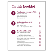 Load image into Gallery viewer, Acute myeloid leukaemia (AML) booklet and download